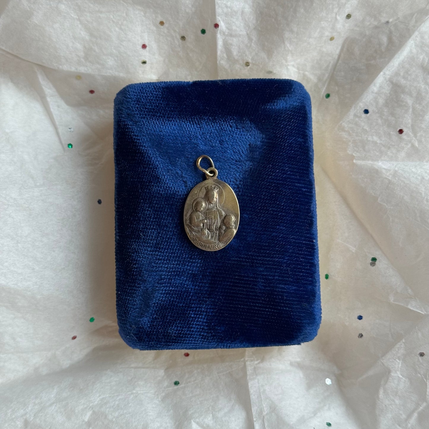 Vintage Gold Tone Jesus Pendant - Sourced in Paris