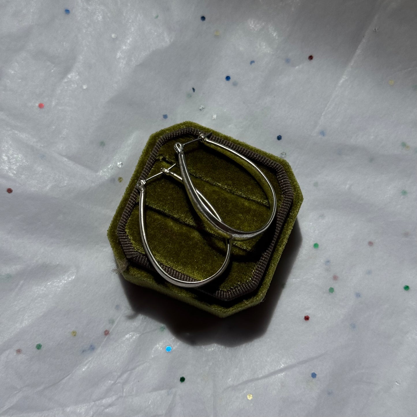Vintage Silver Hoop Earrings