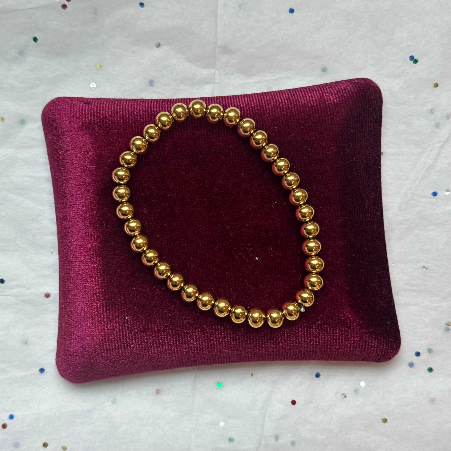 Gold Beaded Bracelet