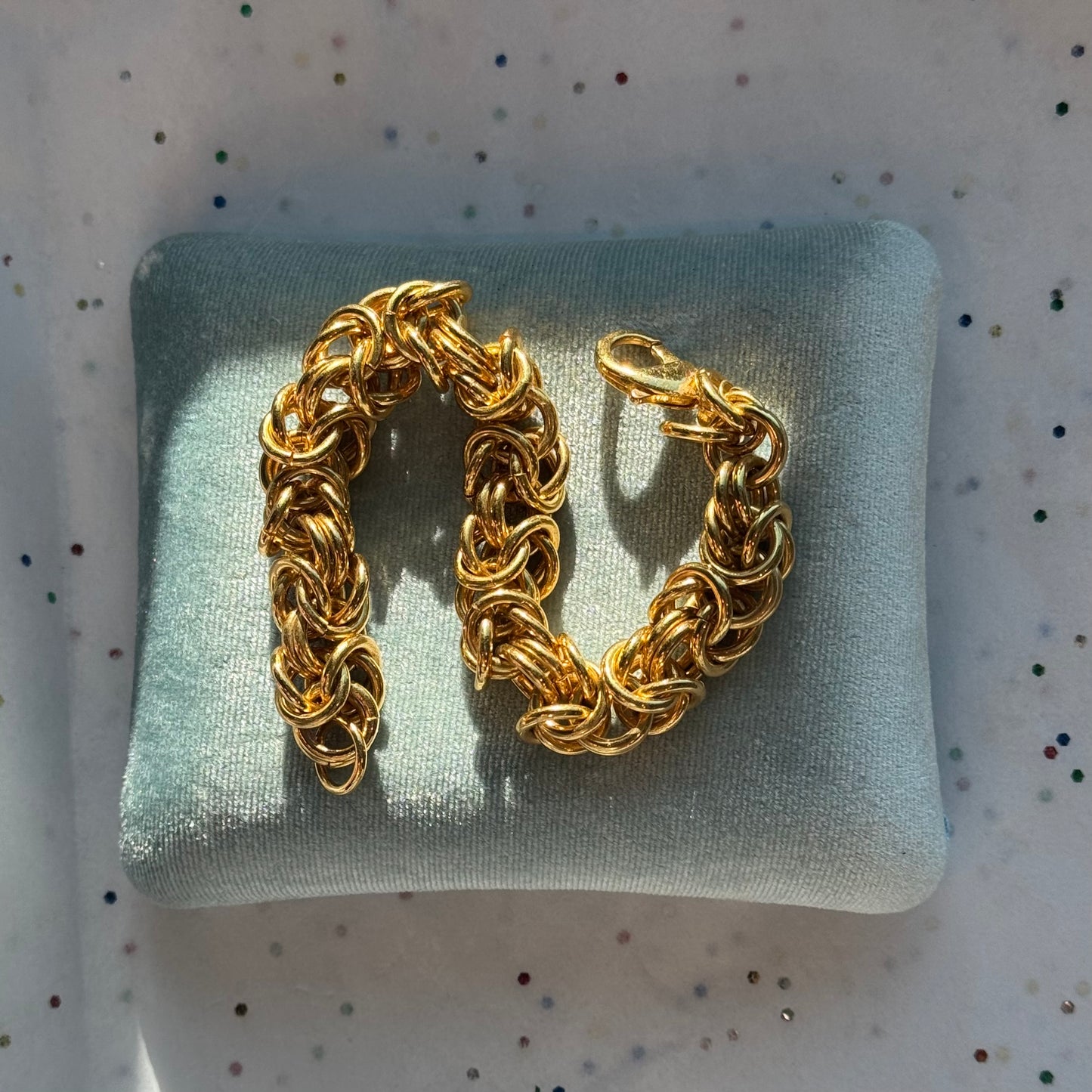 Vintage Chain Gold Tone Bracelet