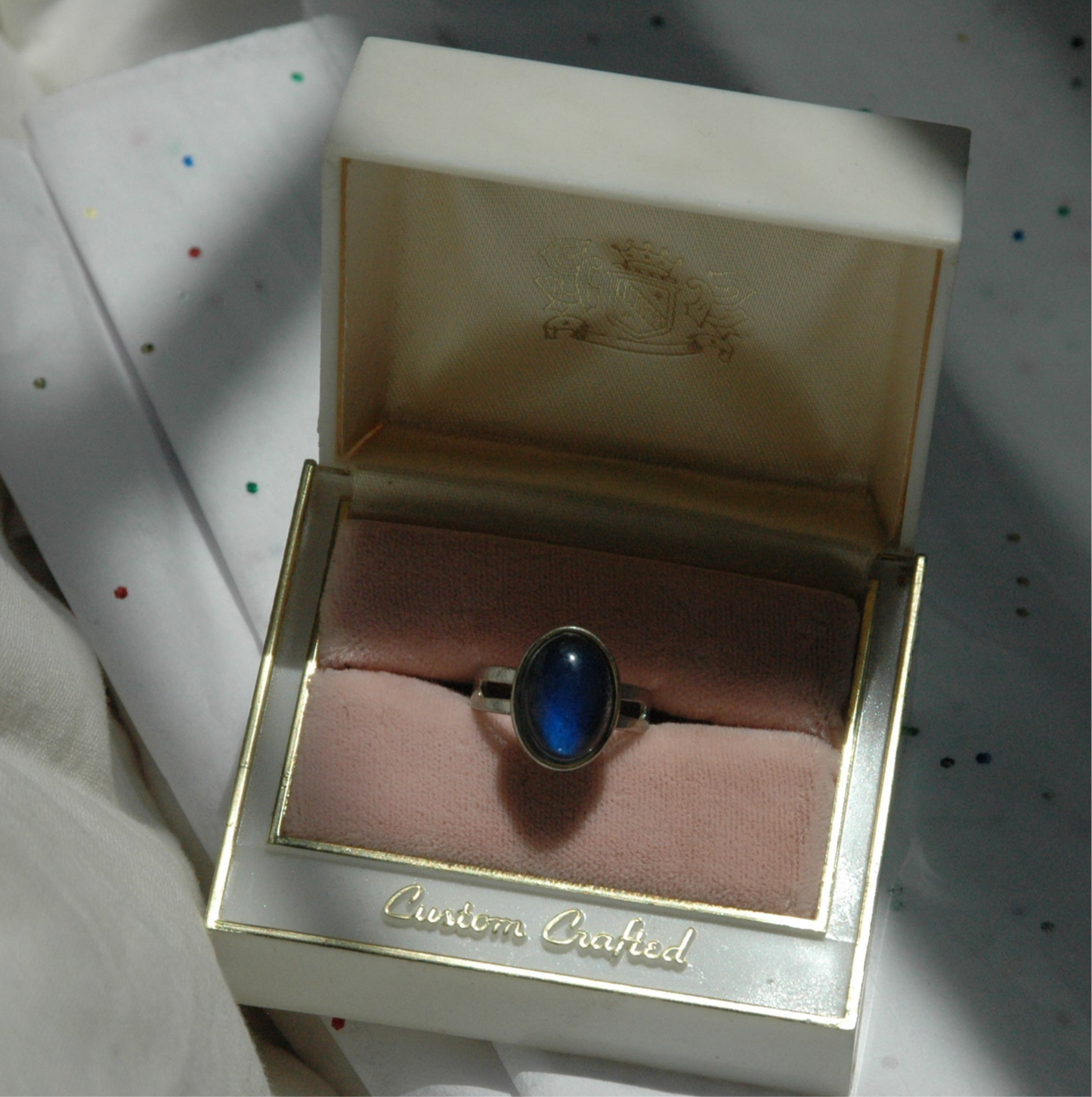Vintage Silver Tone Mood Ring