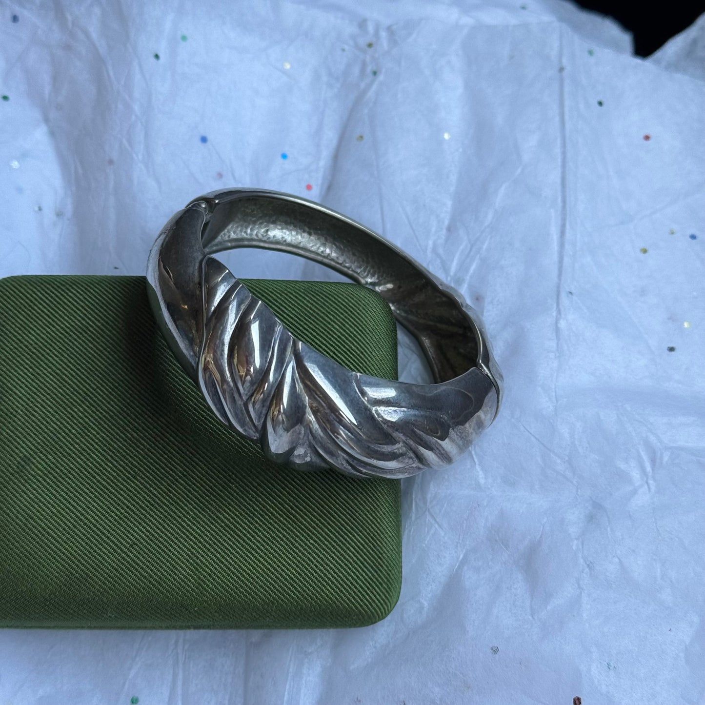 Vintage Chunky Silver Bracelet