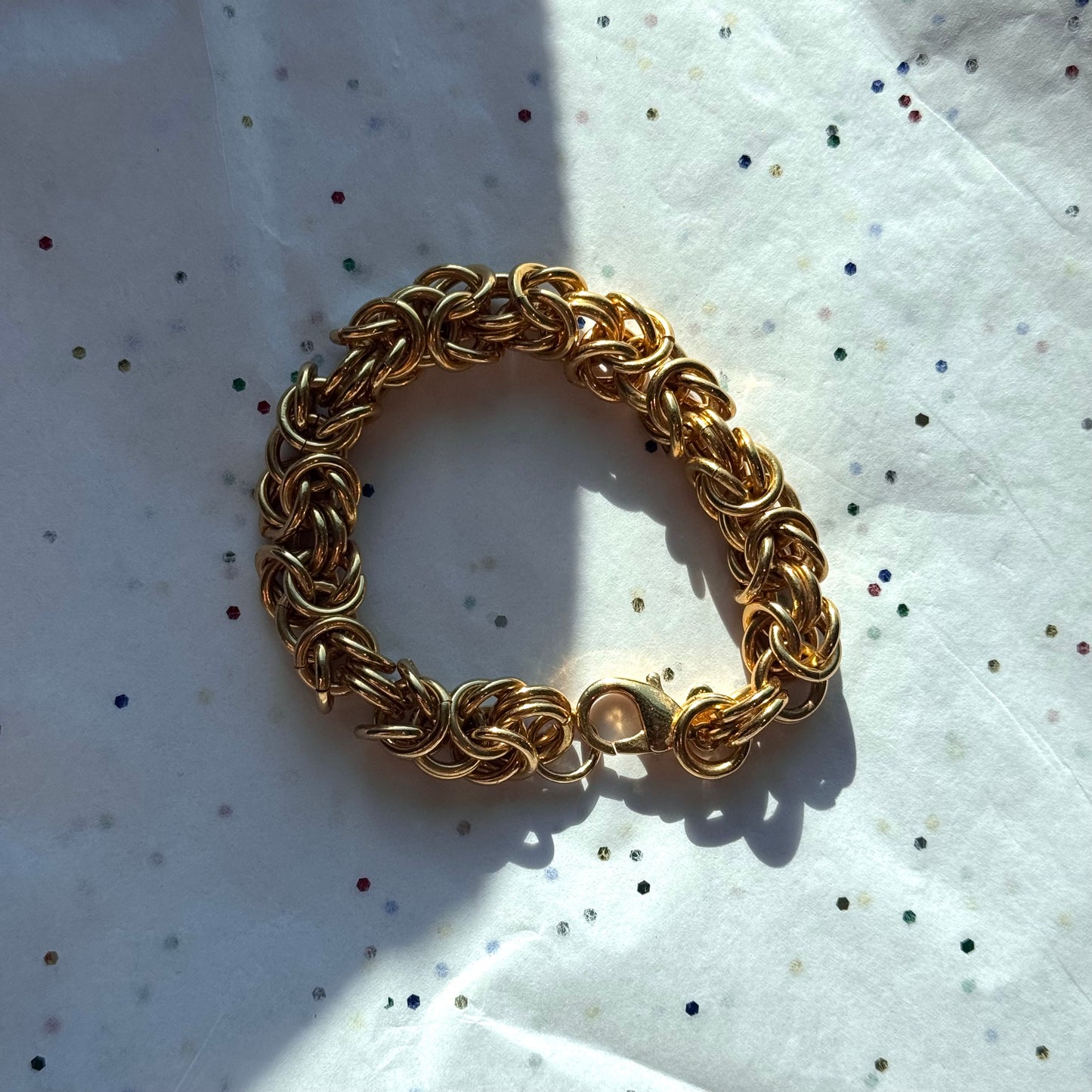 Vintage Chain Gold Tone Bracelet
