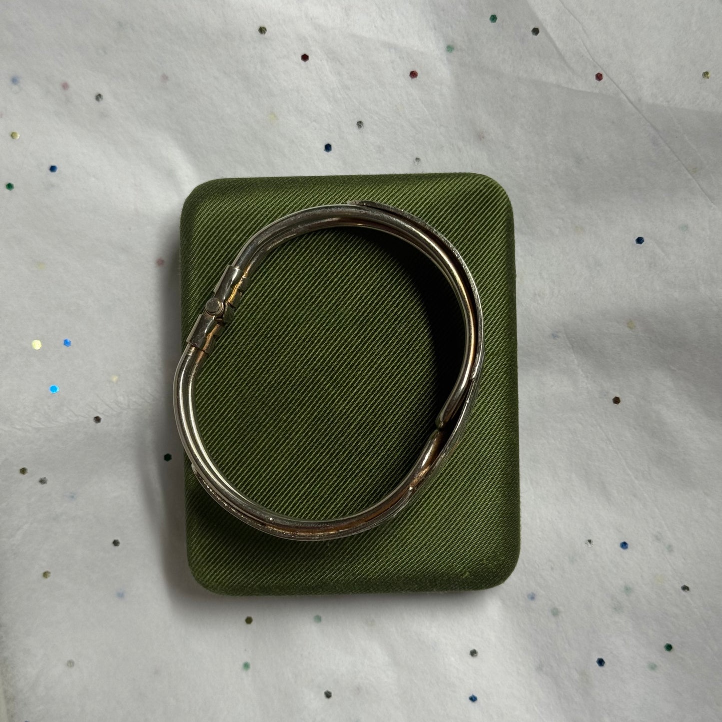 Vintage Rose Enamel Cloisonné Bracelet