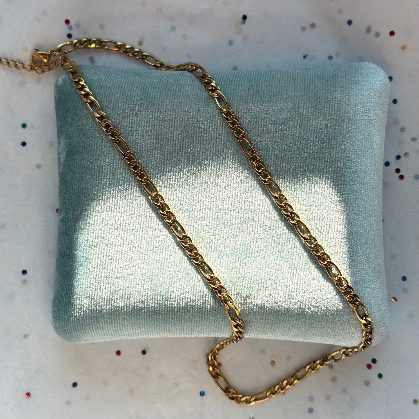 Gold Figaro Chain Necklace