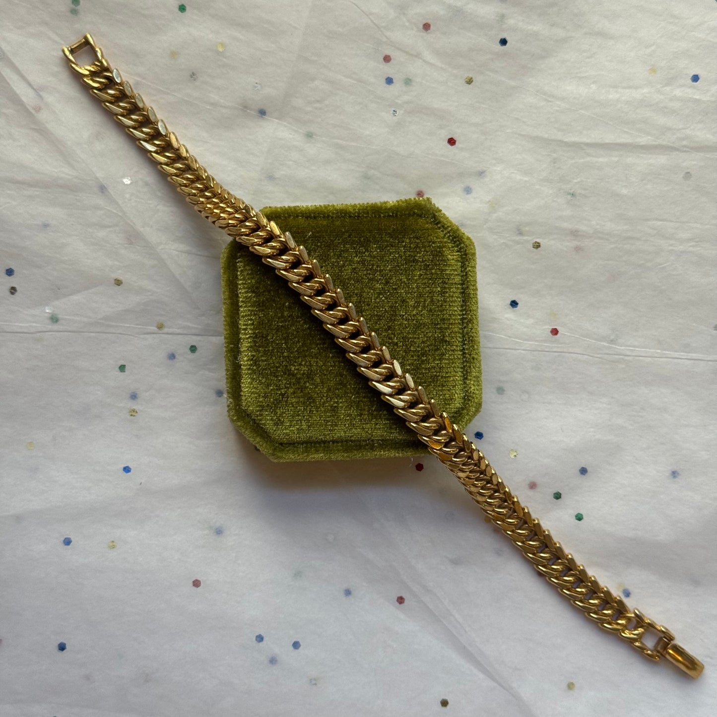 Vintage Monet Gold Chain Bracelet