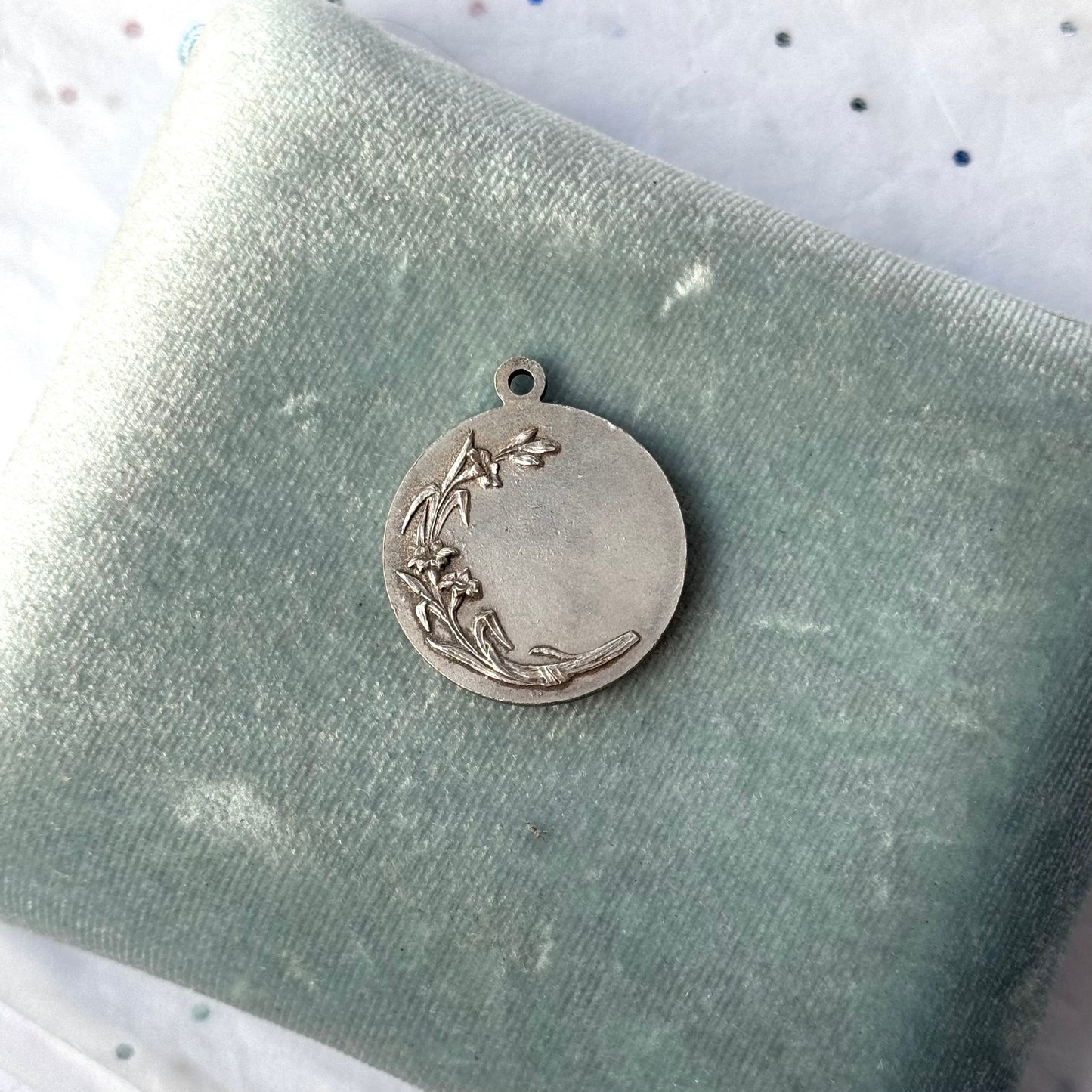 Vintage Silver Saint Francis of Assisi Pendant Charm