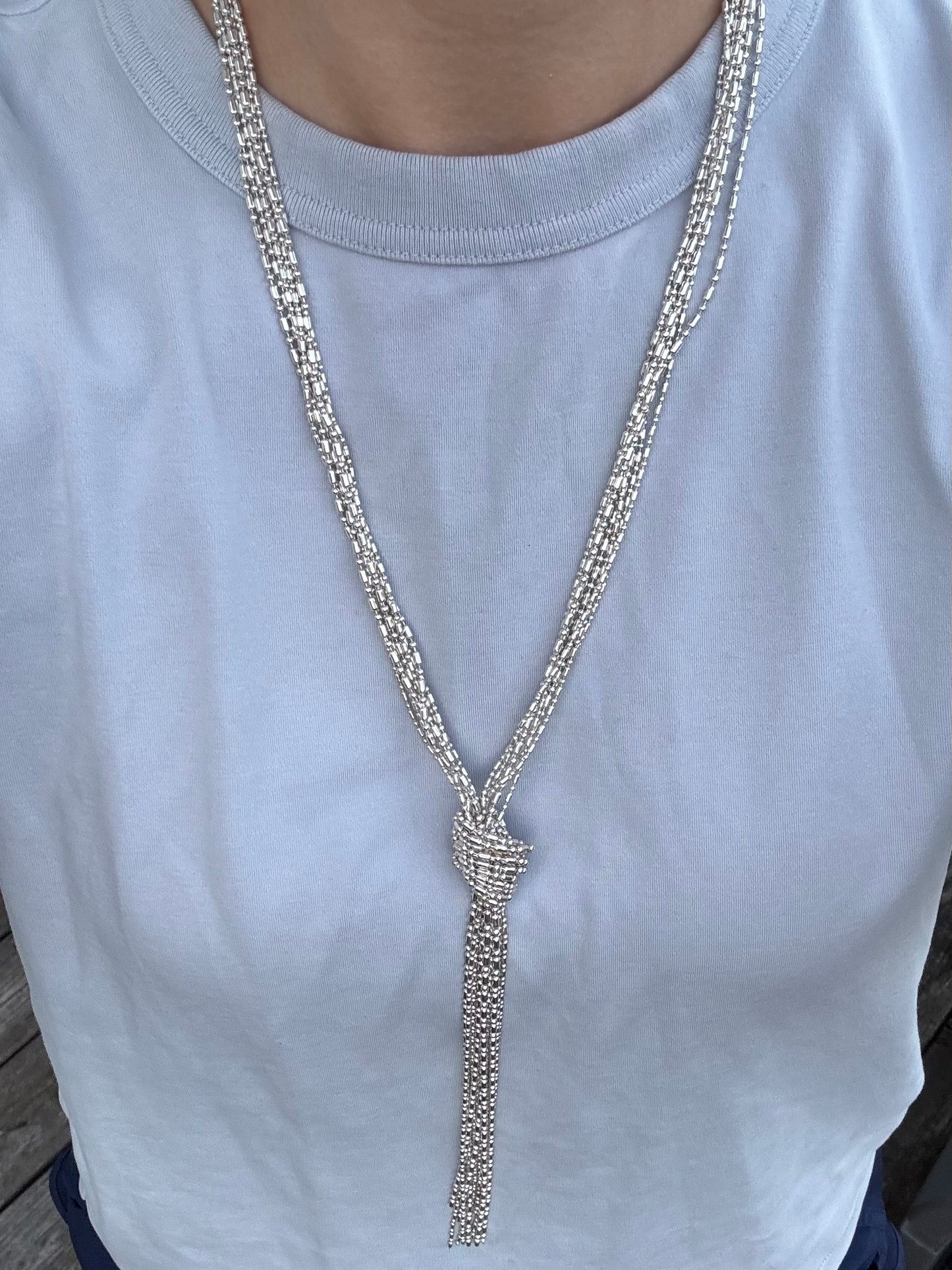 Vintage Knot Layered Chain Statement Necklace