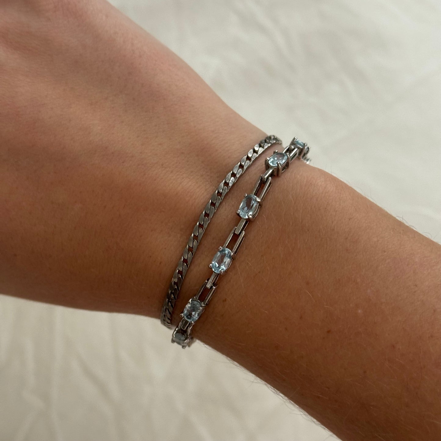 Vintage Silver Chain Bracelet