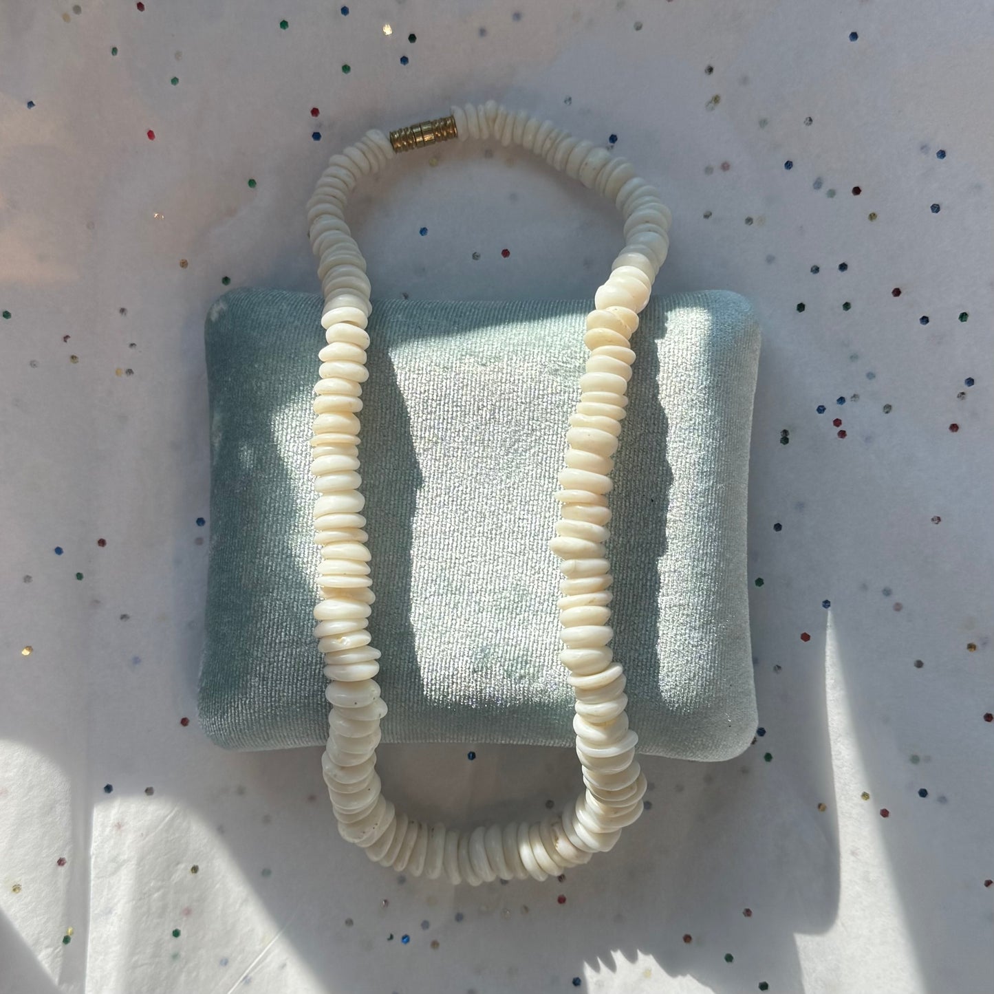 Vintage 1970s Real Puka Shell Necklace