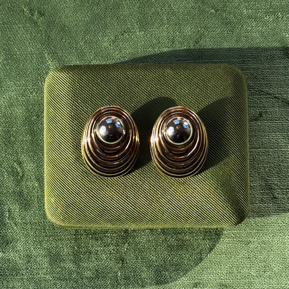 Vintage Two Tone Avon Statement Earrings