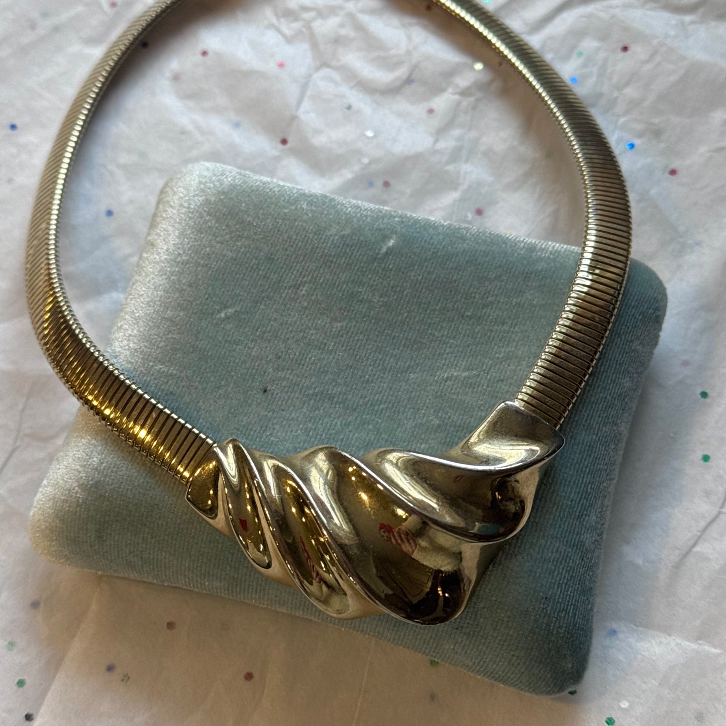 Vintage Trifari Gold Statement Necklace