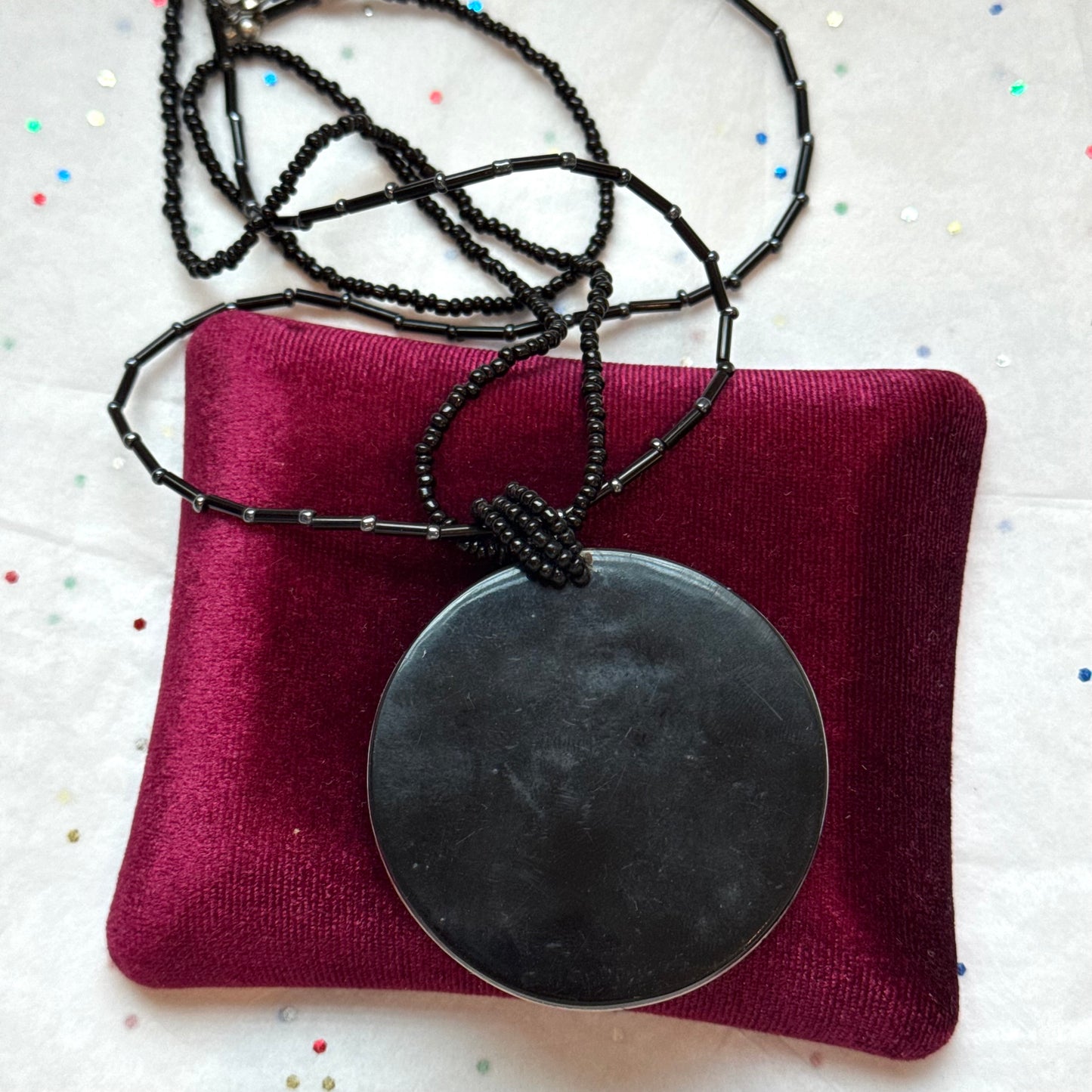 Circle Shell Pendant Necklace - Sourced in Croatia