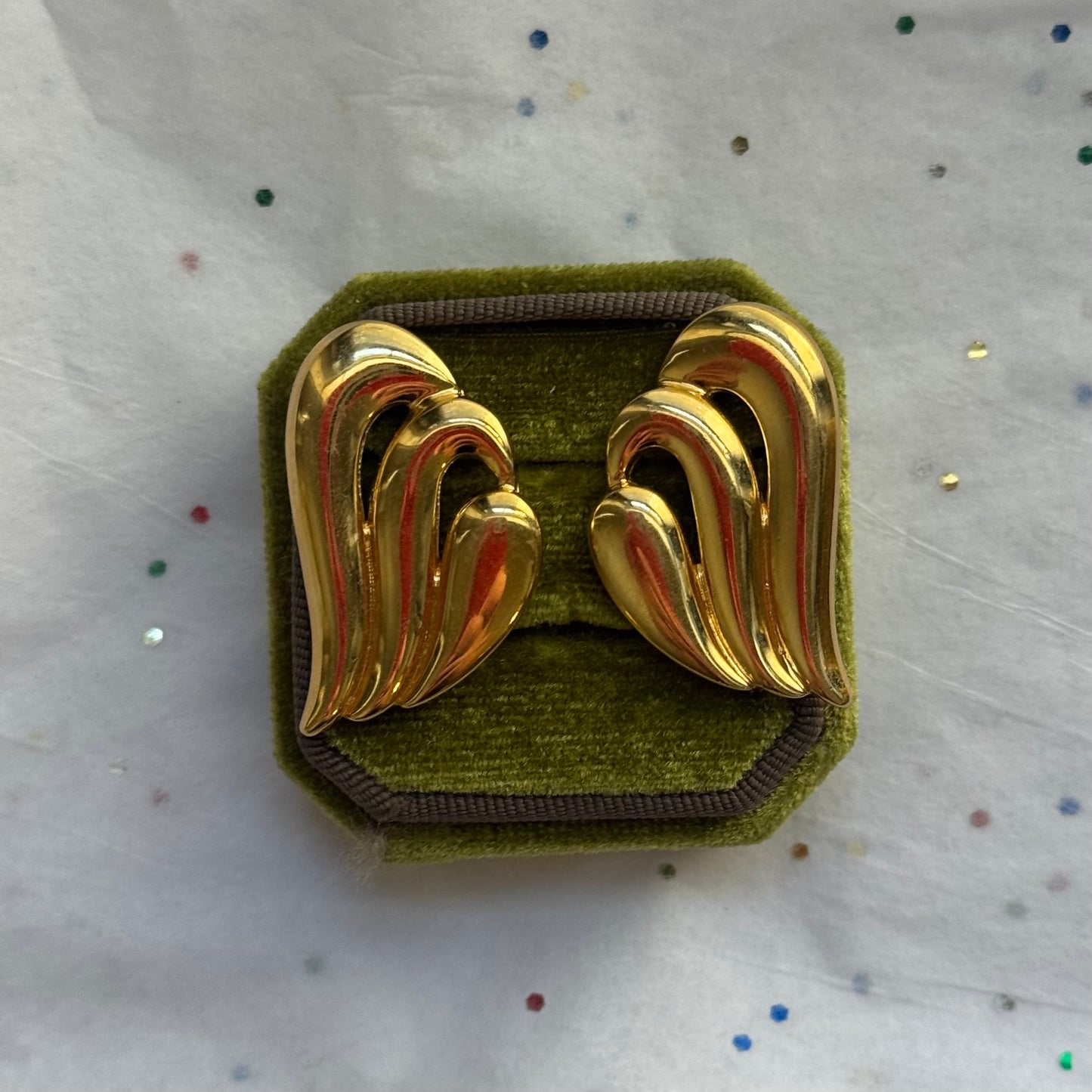 Vintage Napier Gold Earrings