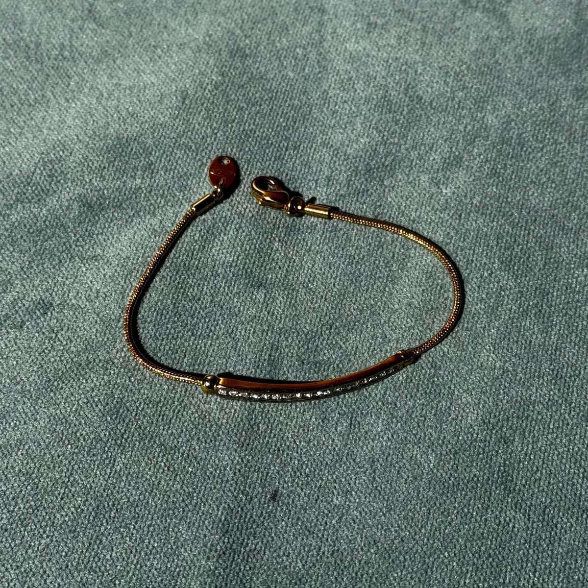 Vintage Avon Rhinestone Bar Bracelet
