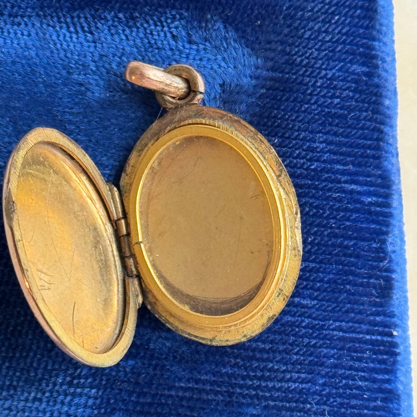 Victorian Gold Filled Locket with Turquoise - Sourced in Paris