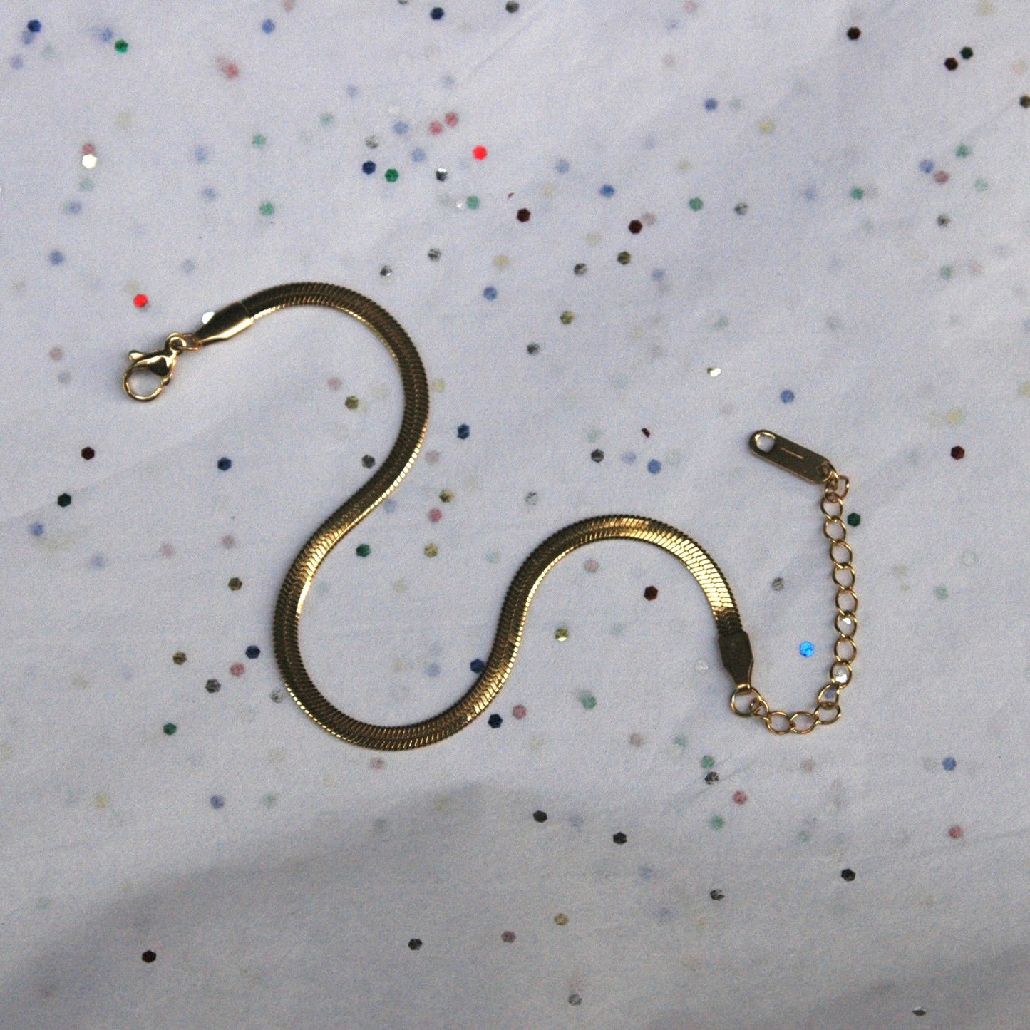 Gold Herringbone Bracelet