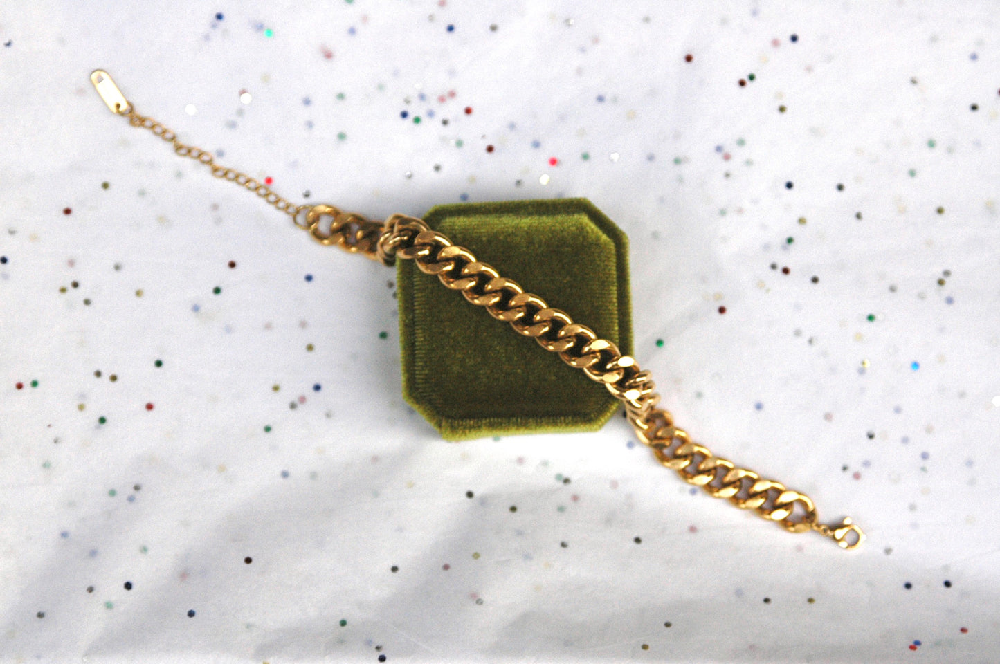 Gold Cuban Link Bracelet