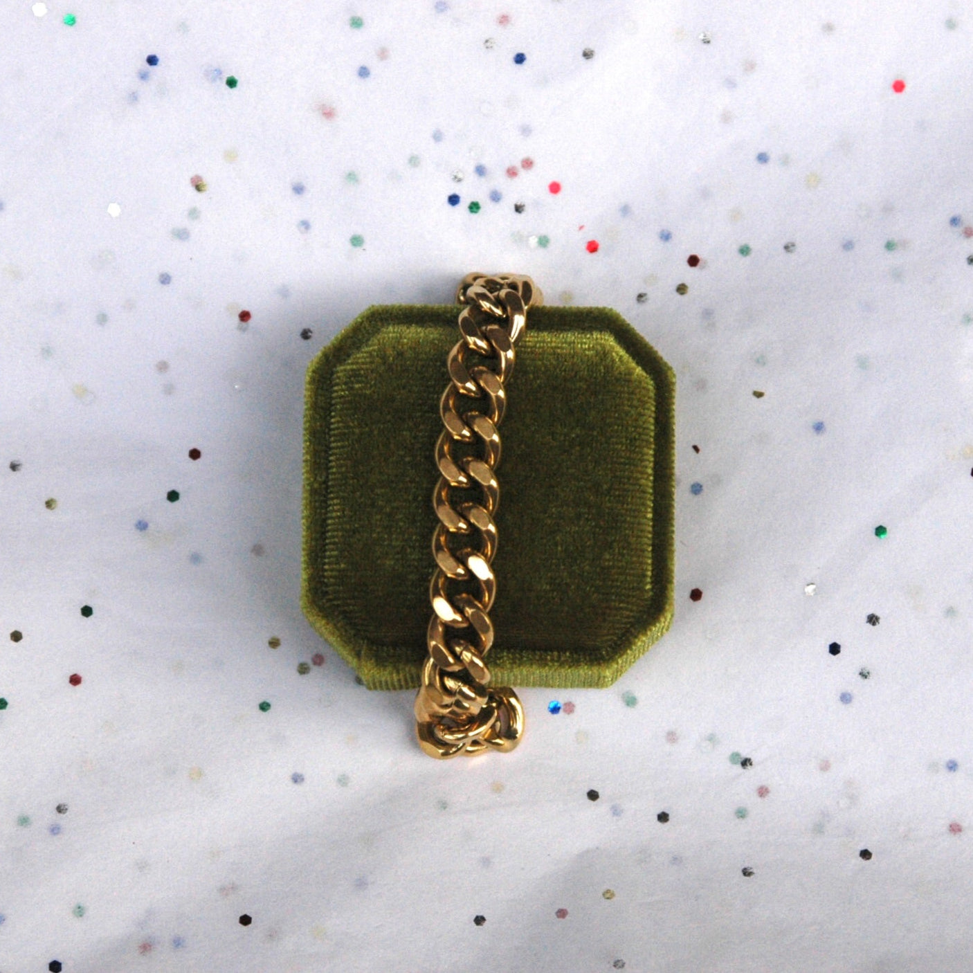 Gold Cuban Link Bracelet