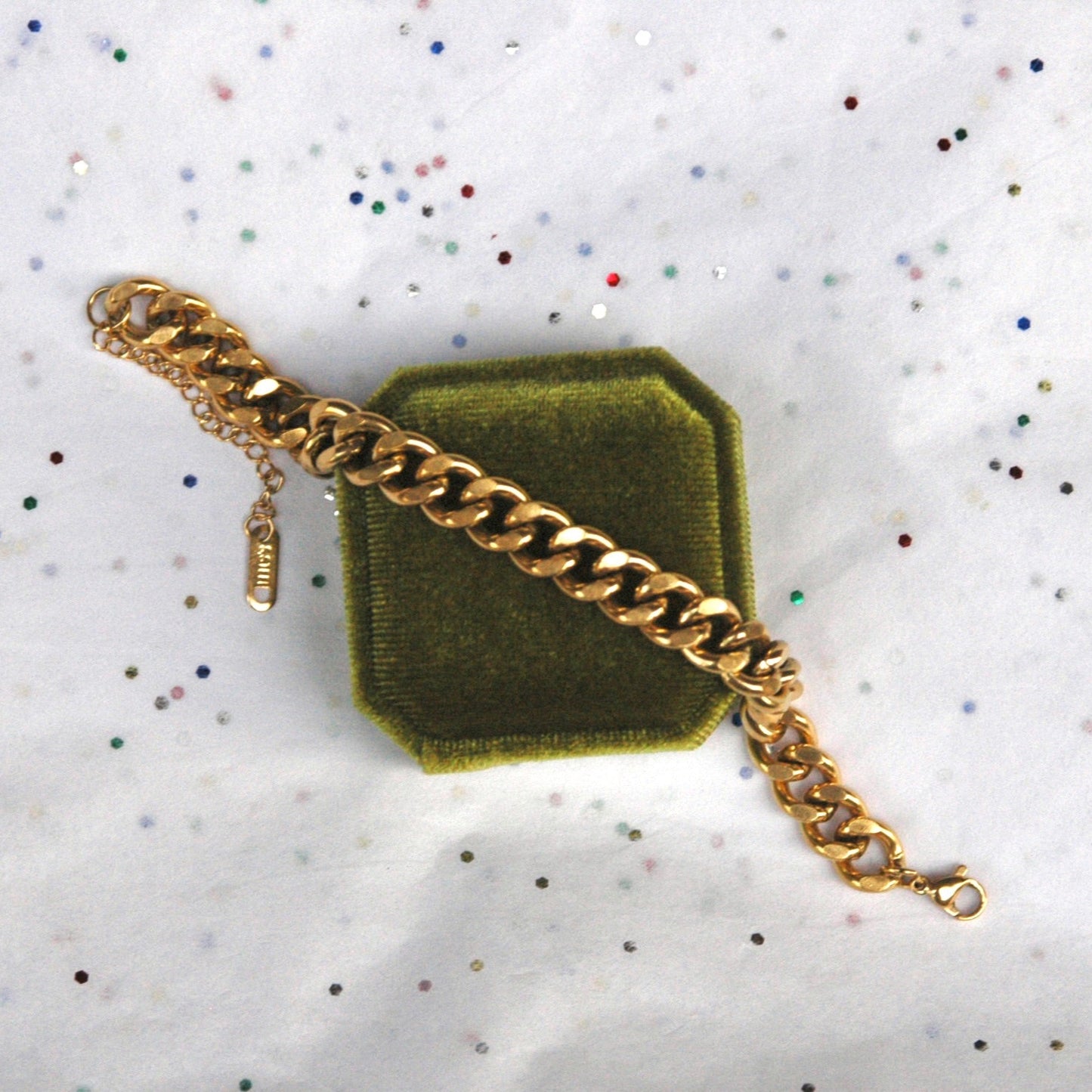 Gold Cuban Link Bracelet