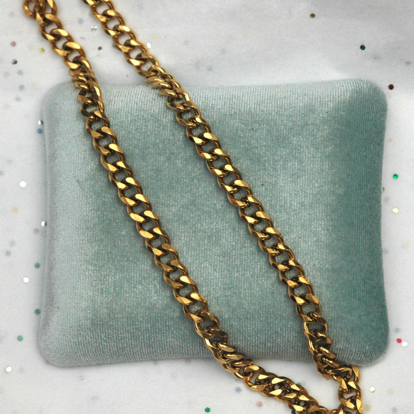 Gold Cuban Link Chain Necklace