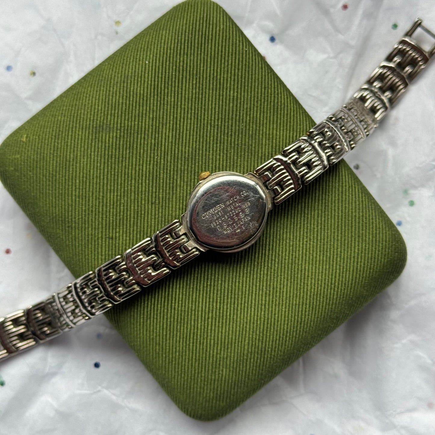Vintage Two-Tone Blue Face Citizen Watch