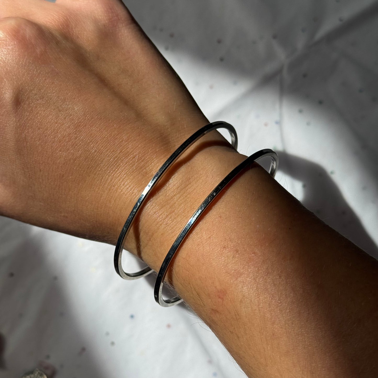 Vintage Layered Silver Cuff Bracelet