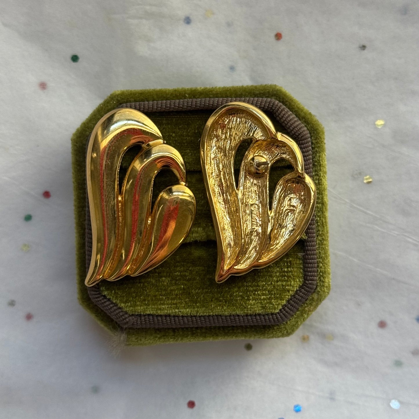Vintage Napier Gold Earrings