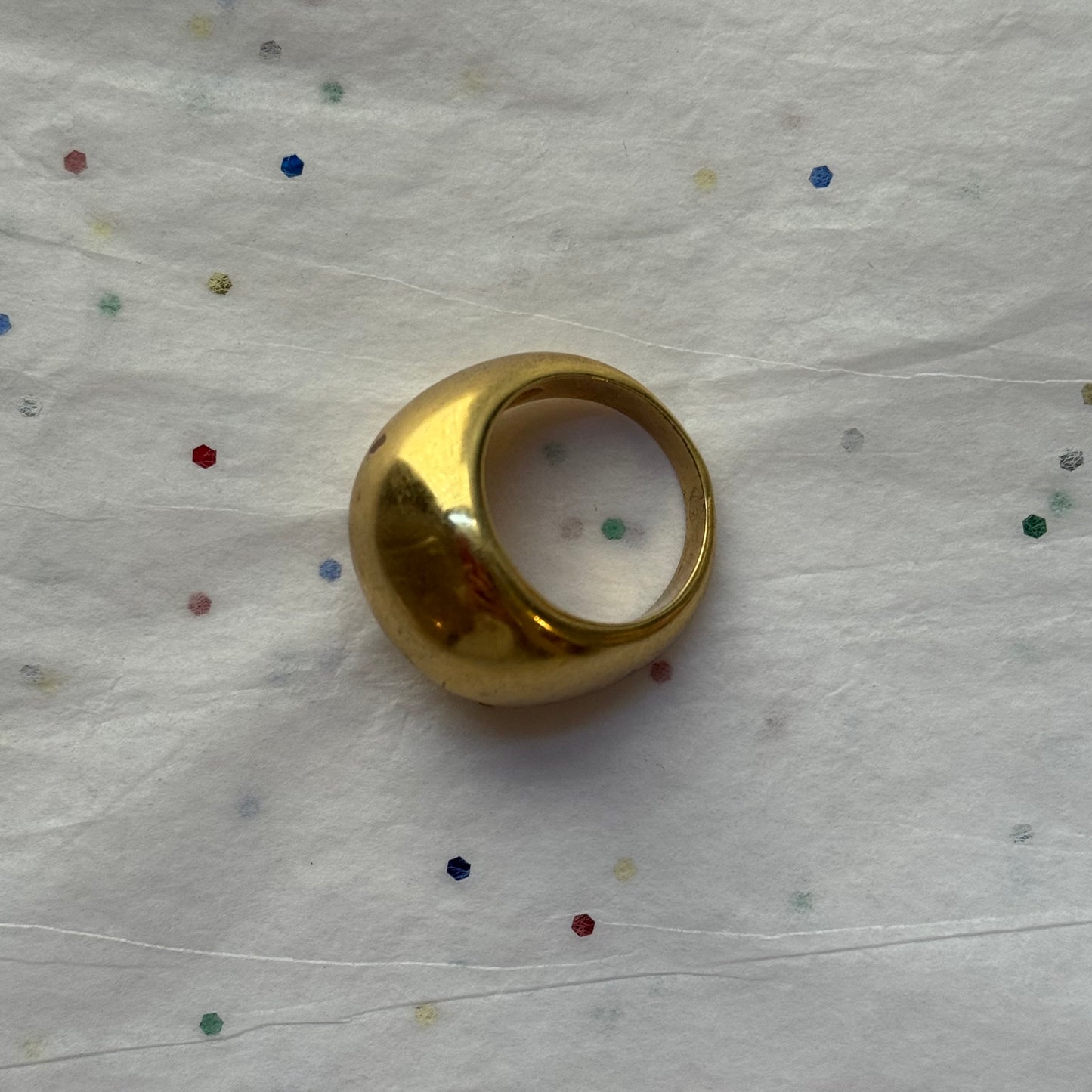 Vintage Chunky Gold Ring