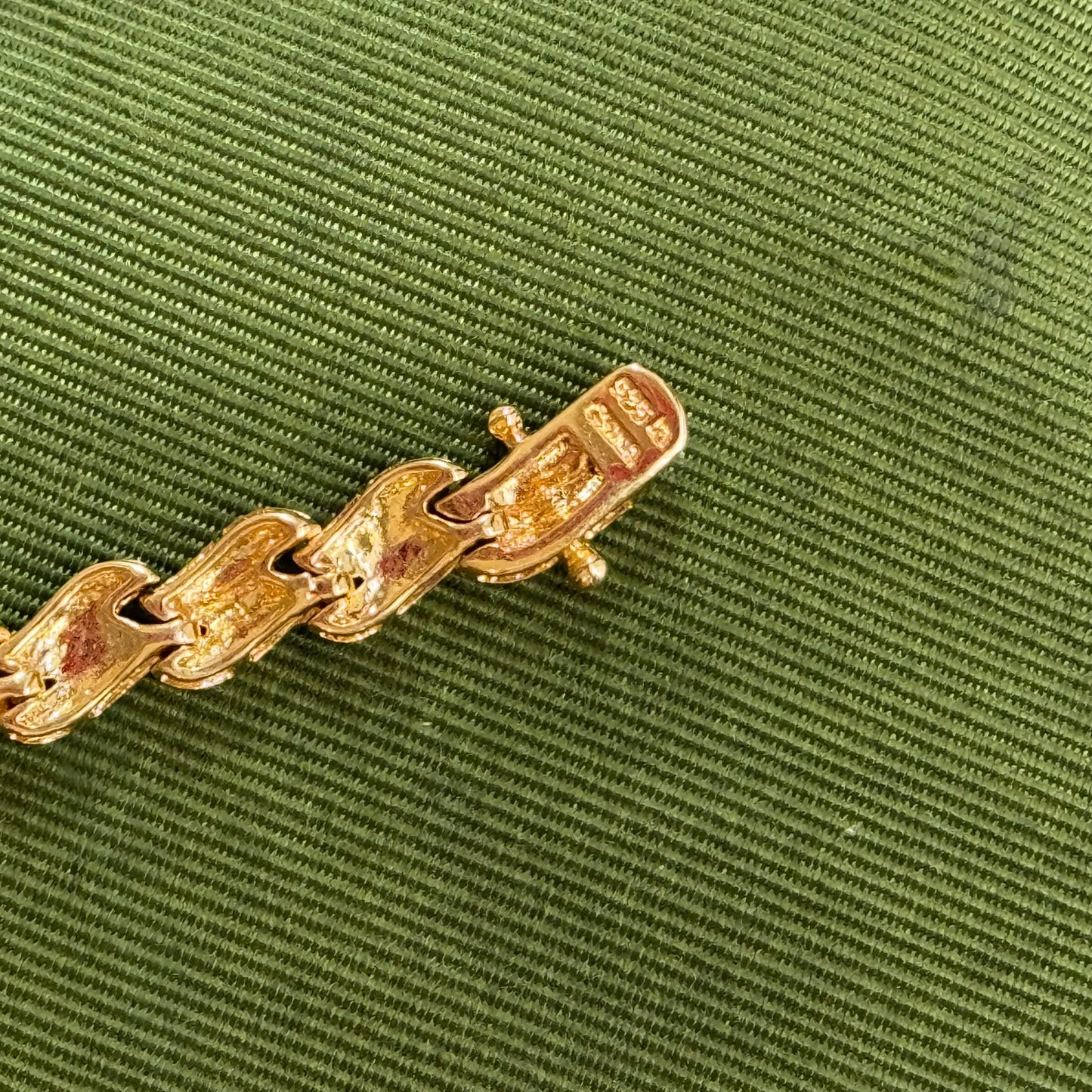 Vintage Sterling Silver Gold Vermeil Tennis Bracelet