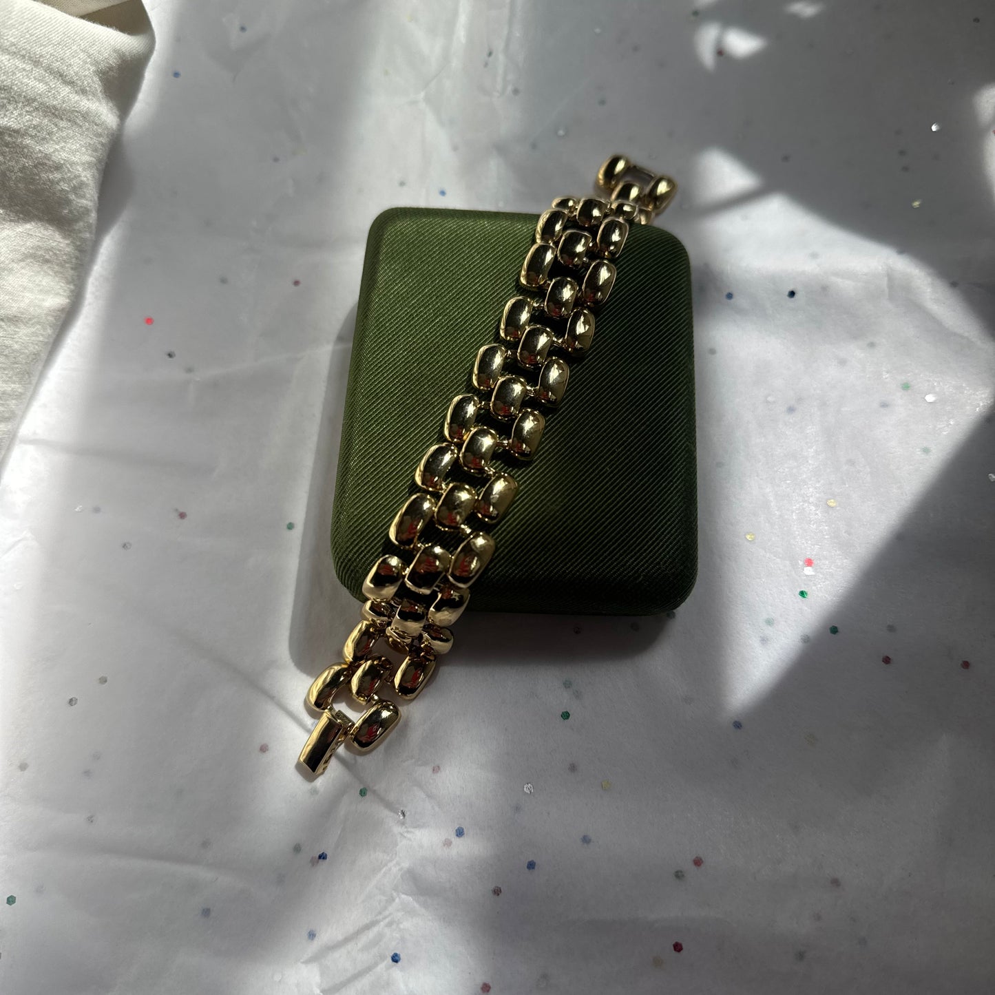 Vintage Gold Panther Chain Bracelet