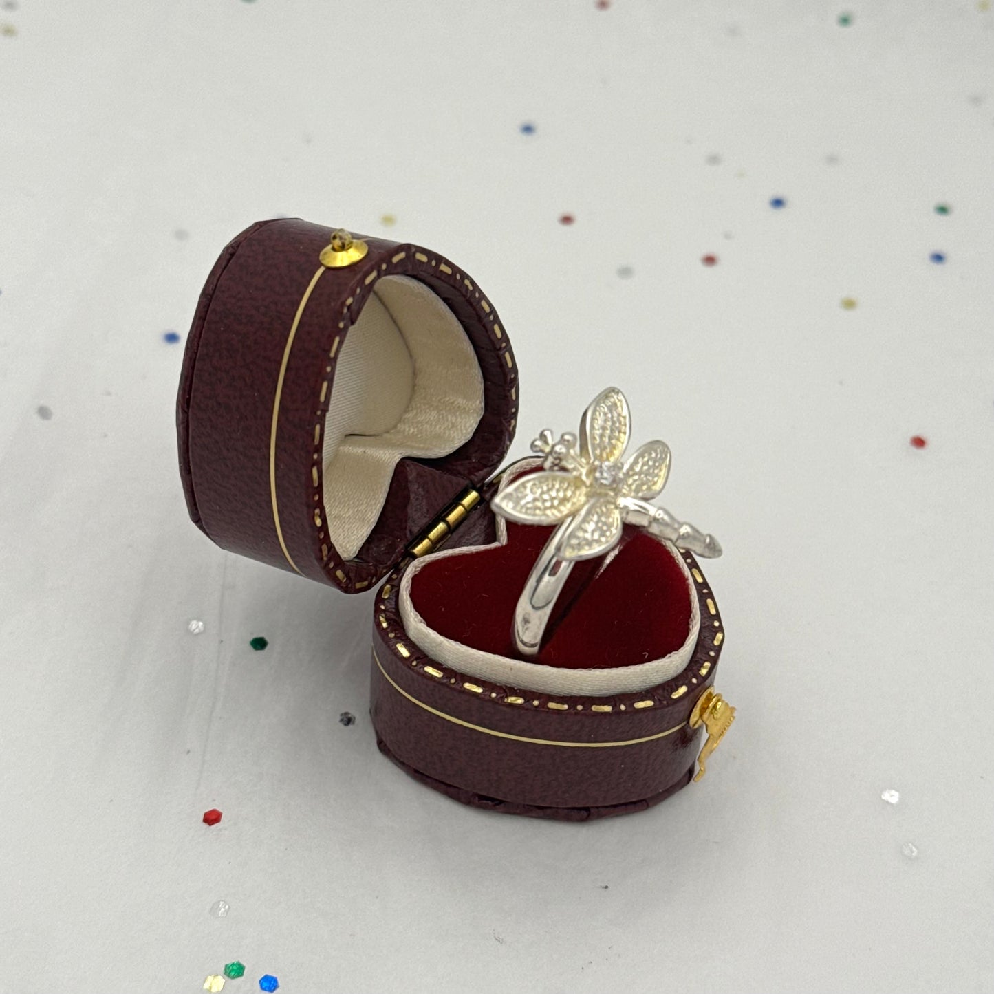 Vintage Sterling Silver Dragonfly Ring