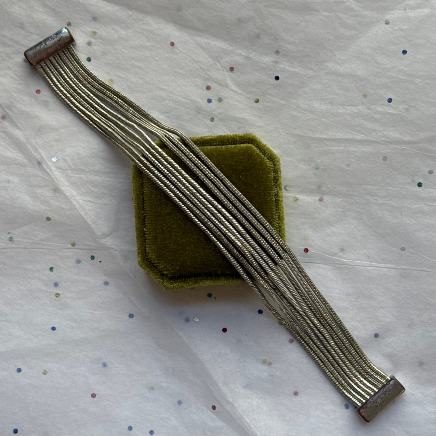 Vintage Layered Silver Bracelet