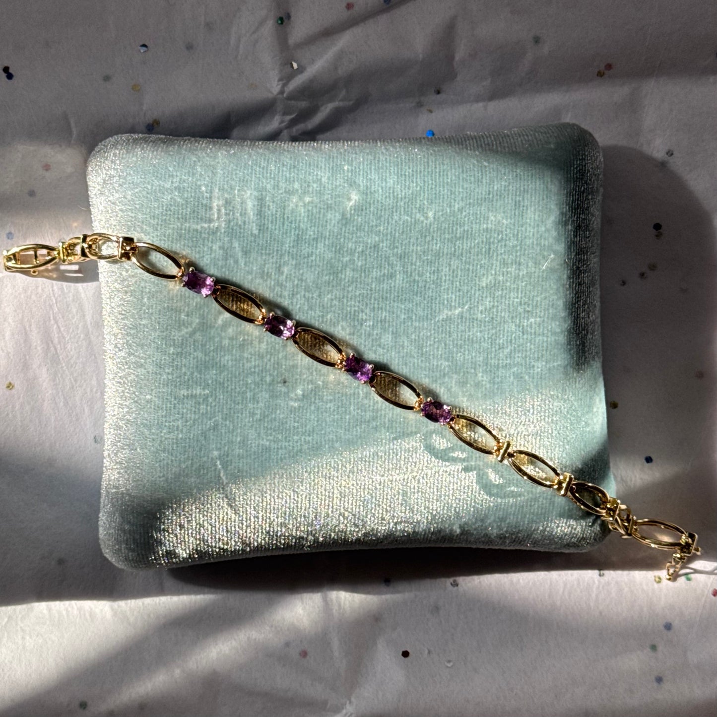 Vintage Gold Rhinestone Bracelet