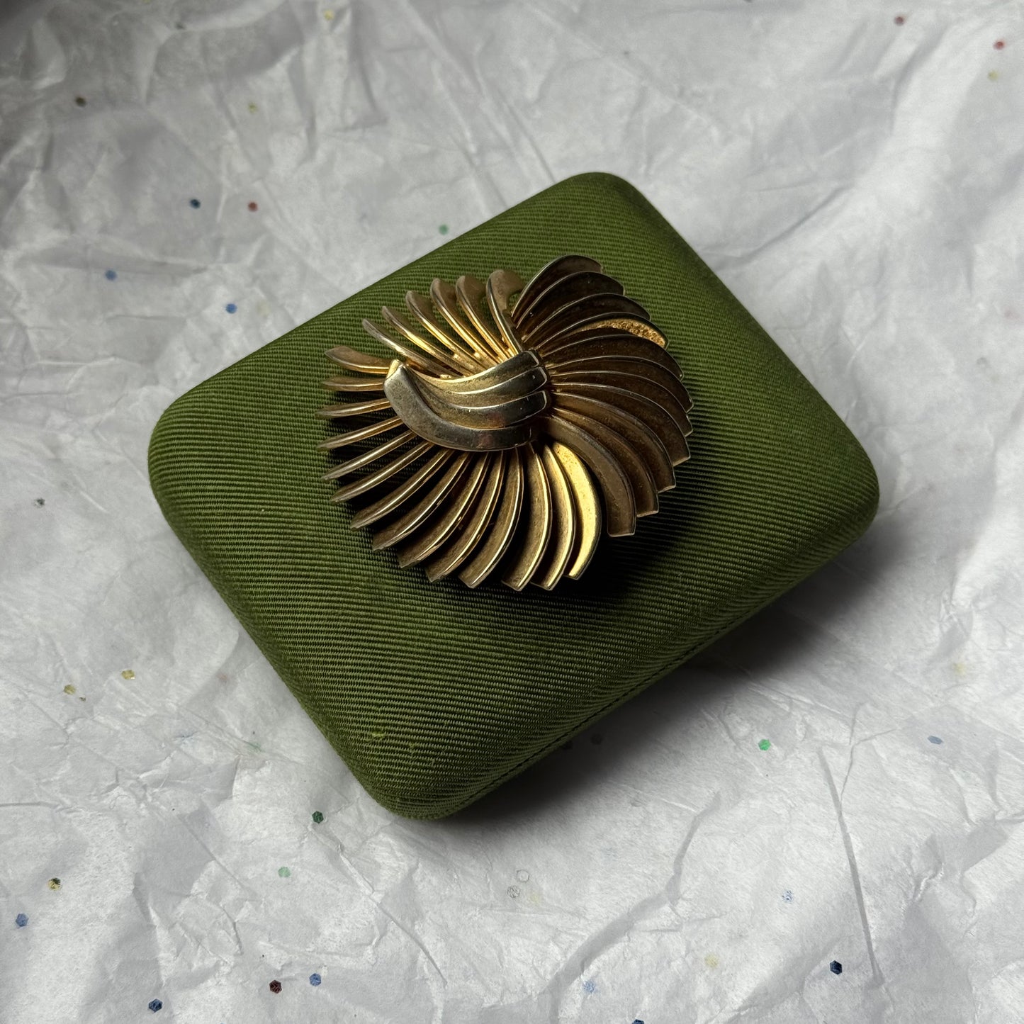 Vintage Gold Starburst Brooch