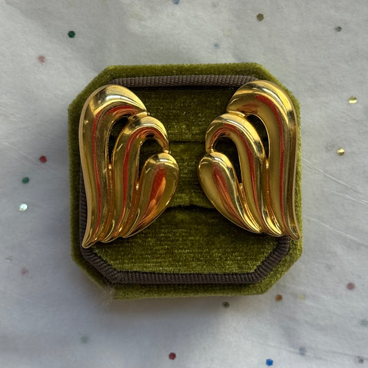 Vintage Napier Gold Earrings