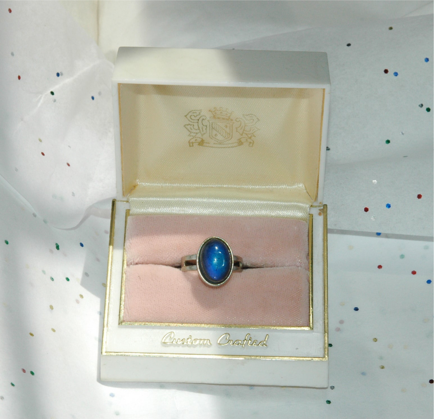 Vintage Silver Tone Mood Ring