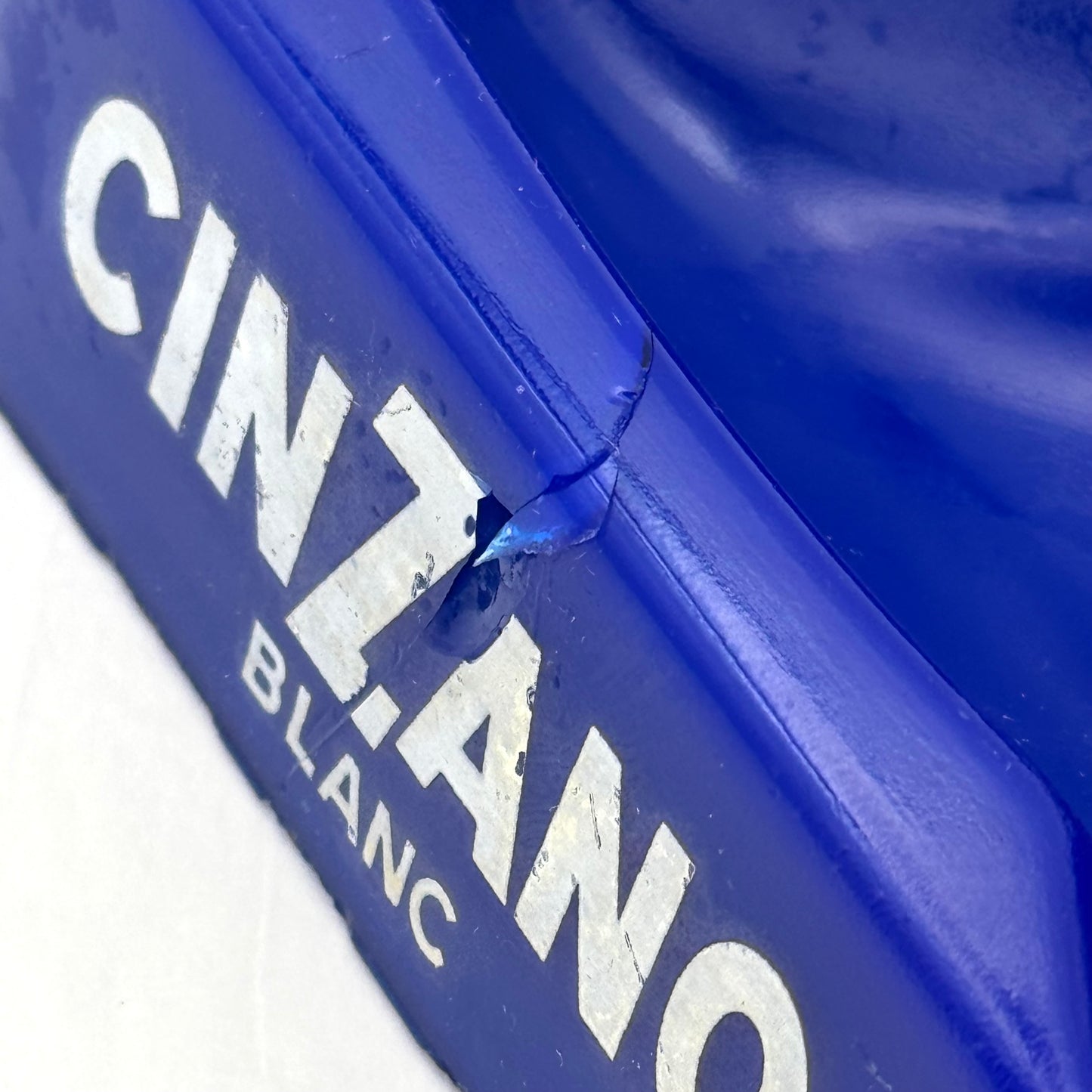 Vintage Cinzano Blue French Ashtray - Sourced in Paris