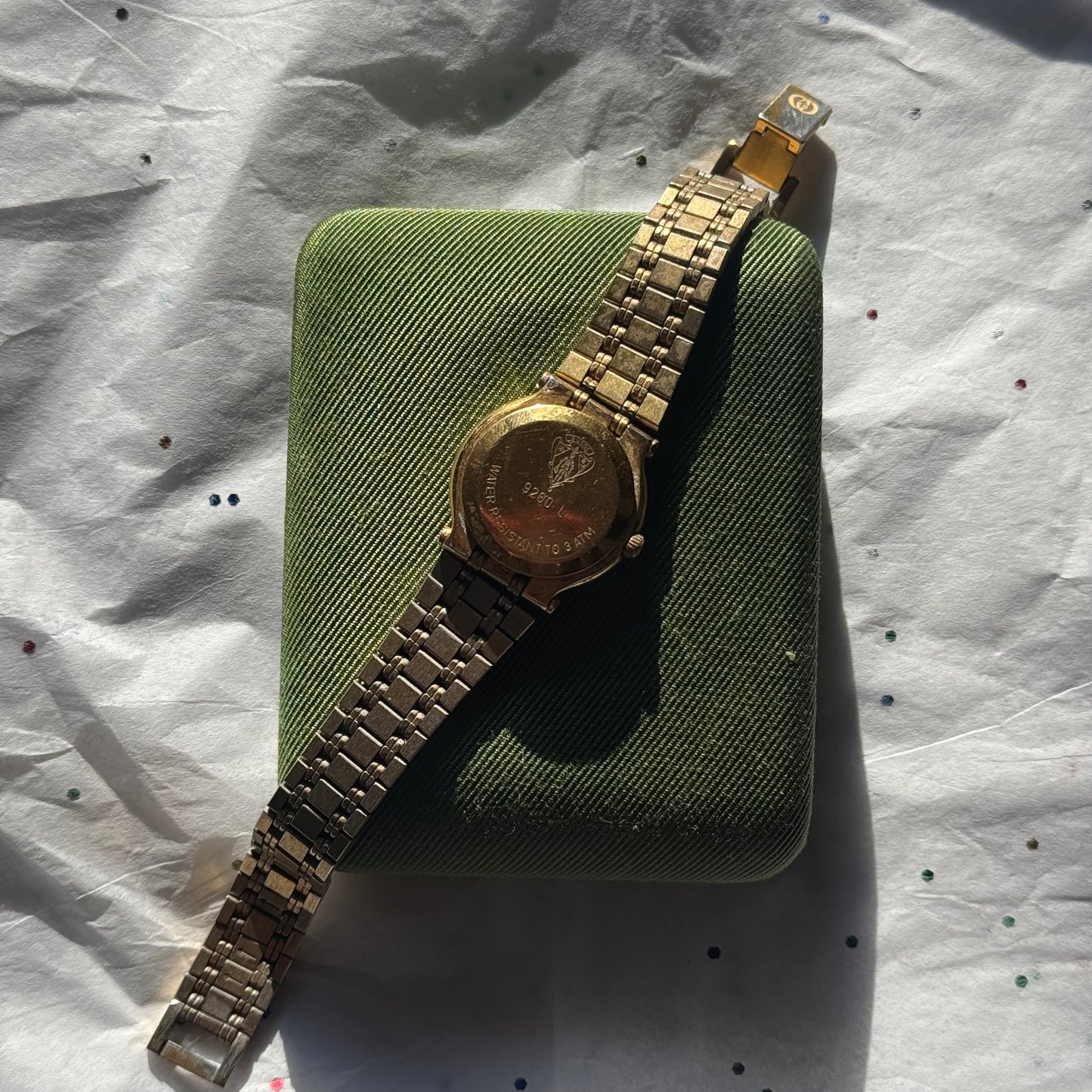 Vintage Authentic Gucci Running Gold Watch
