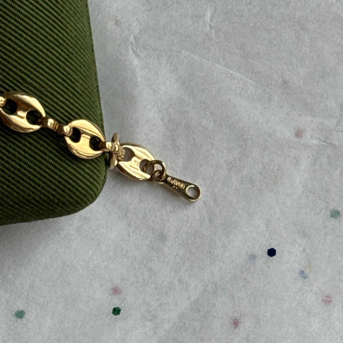 Vintage Gold Mariner Chain Bracelet
