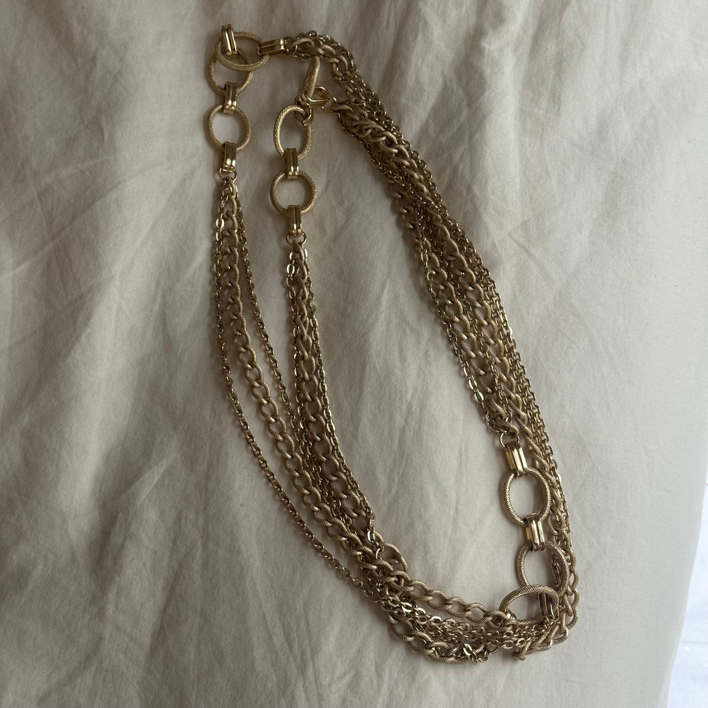 Vintage Long Gold Necklace