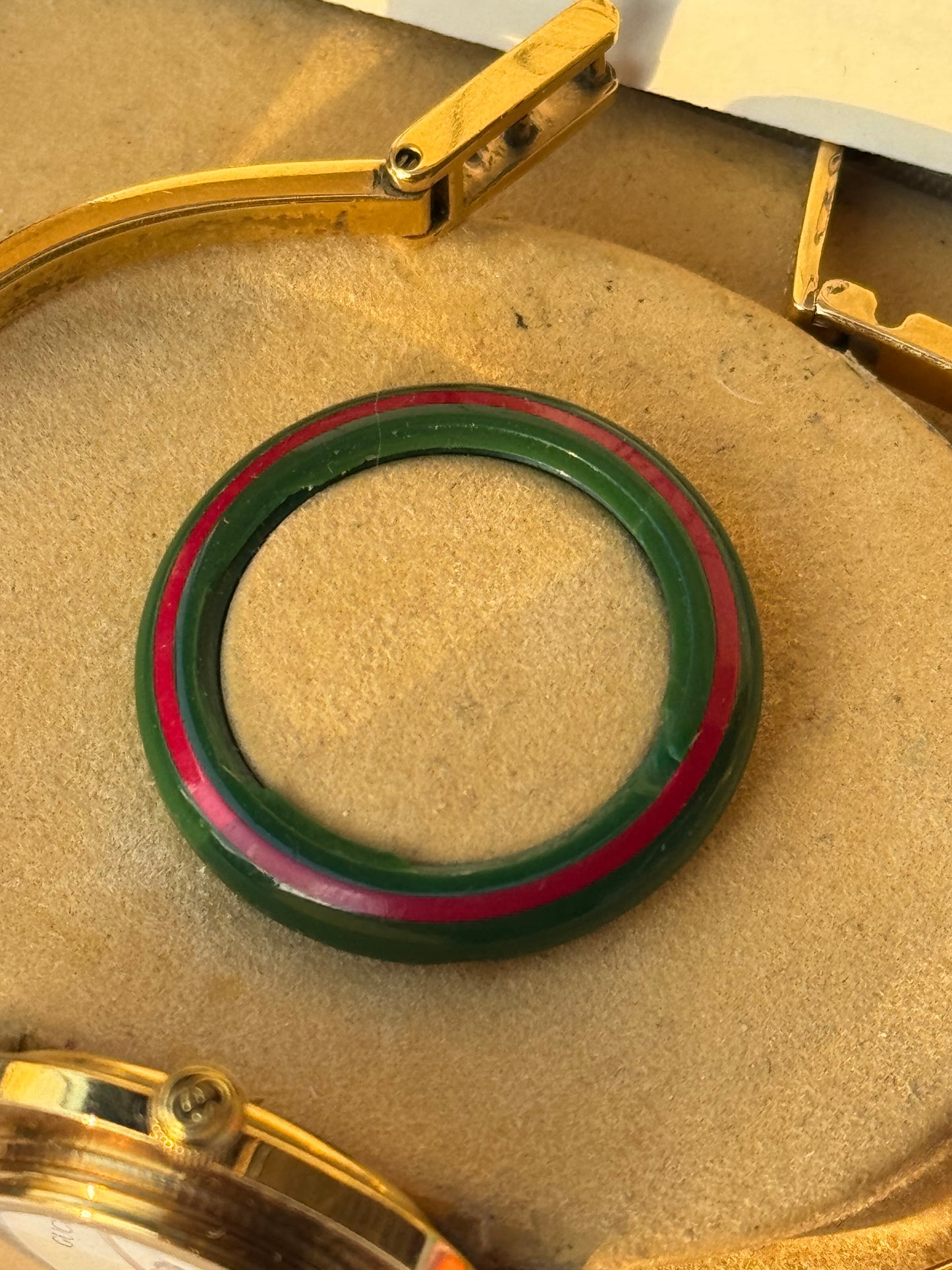 Vintage Working Gucci Bezel Watch with Original Box