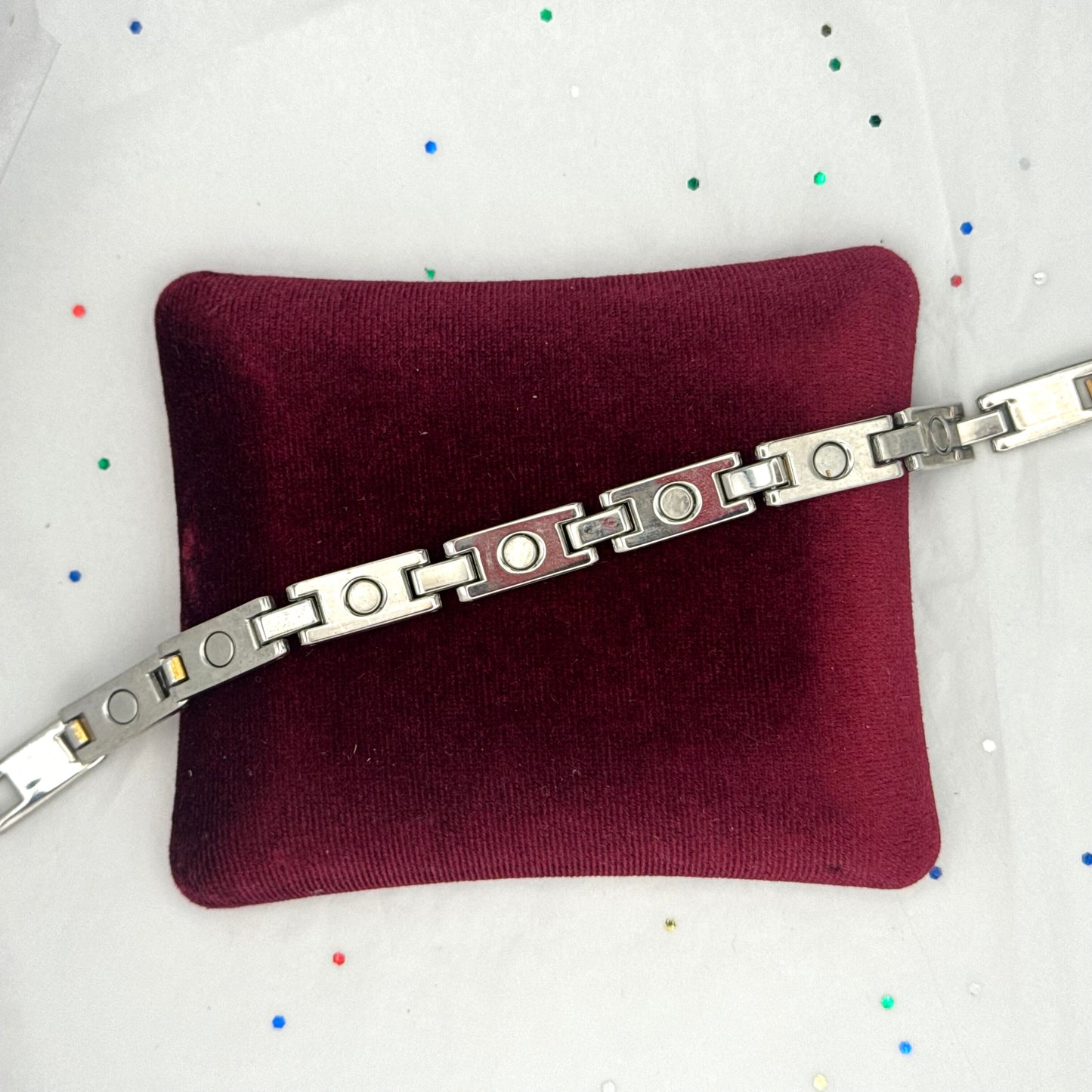 Vintage Two Tone Watch Link Bracelet