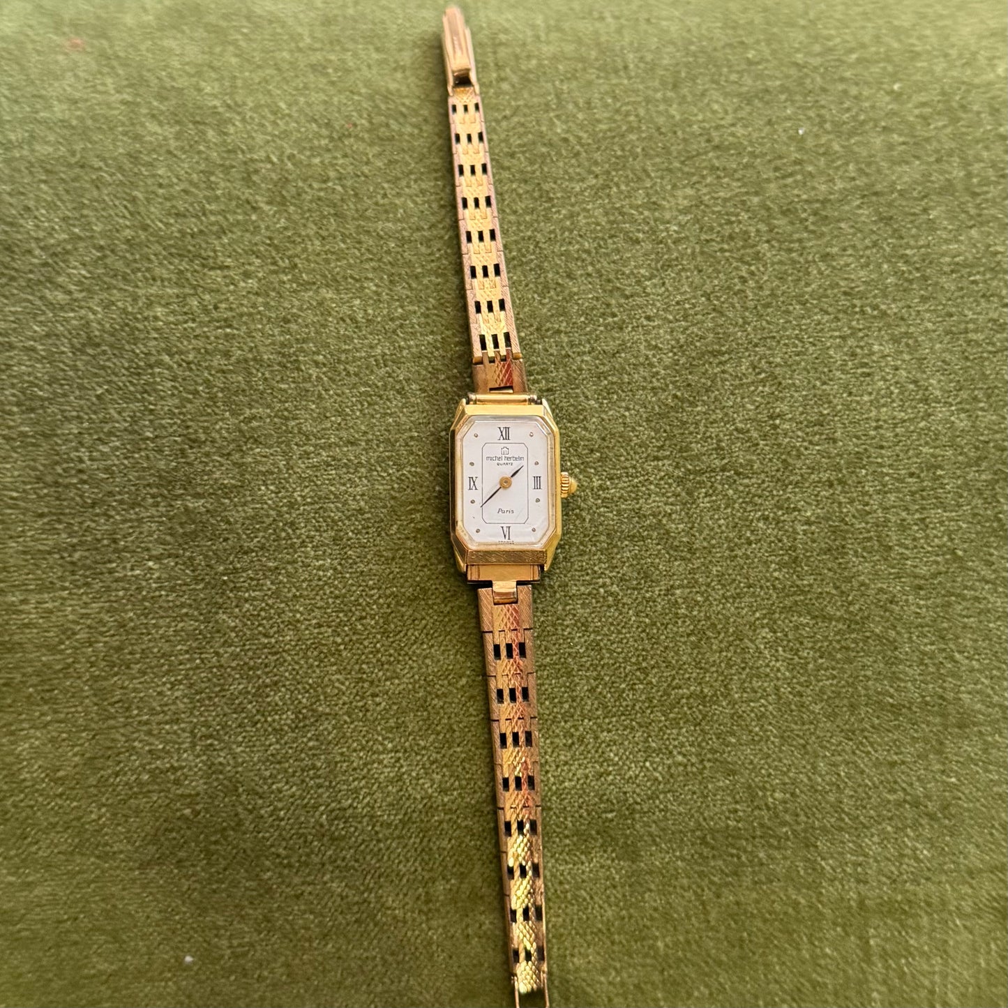 Vintage Gold Square Face Watch - Sourced from Paris