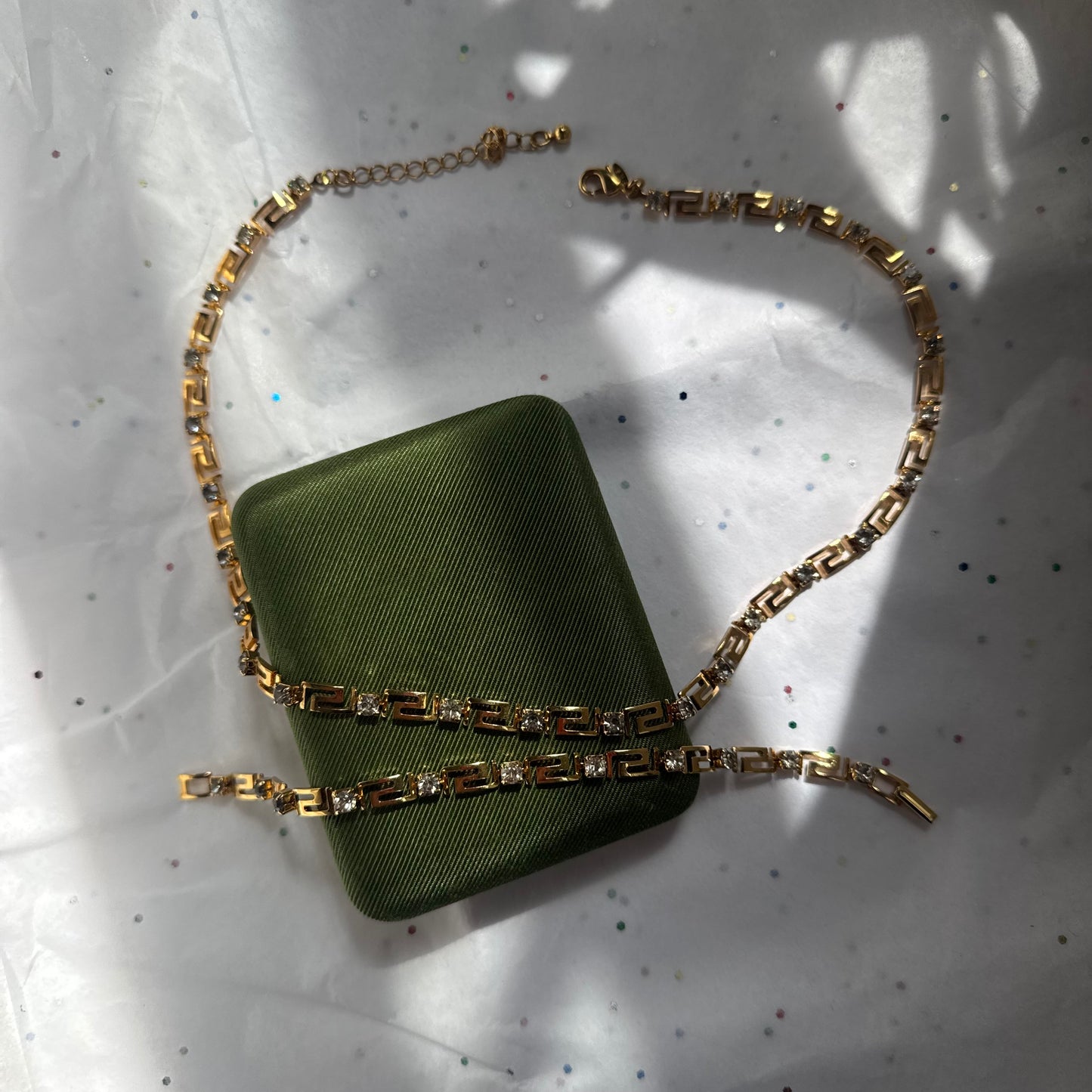 Vintage Avon Rhinestone Tennis Necklace