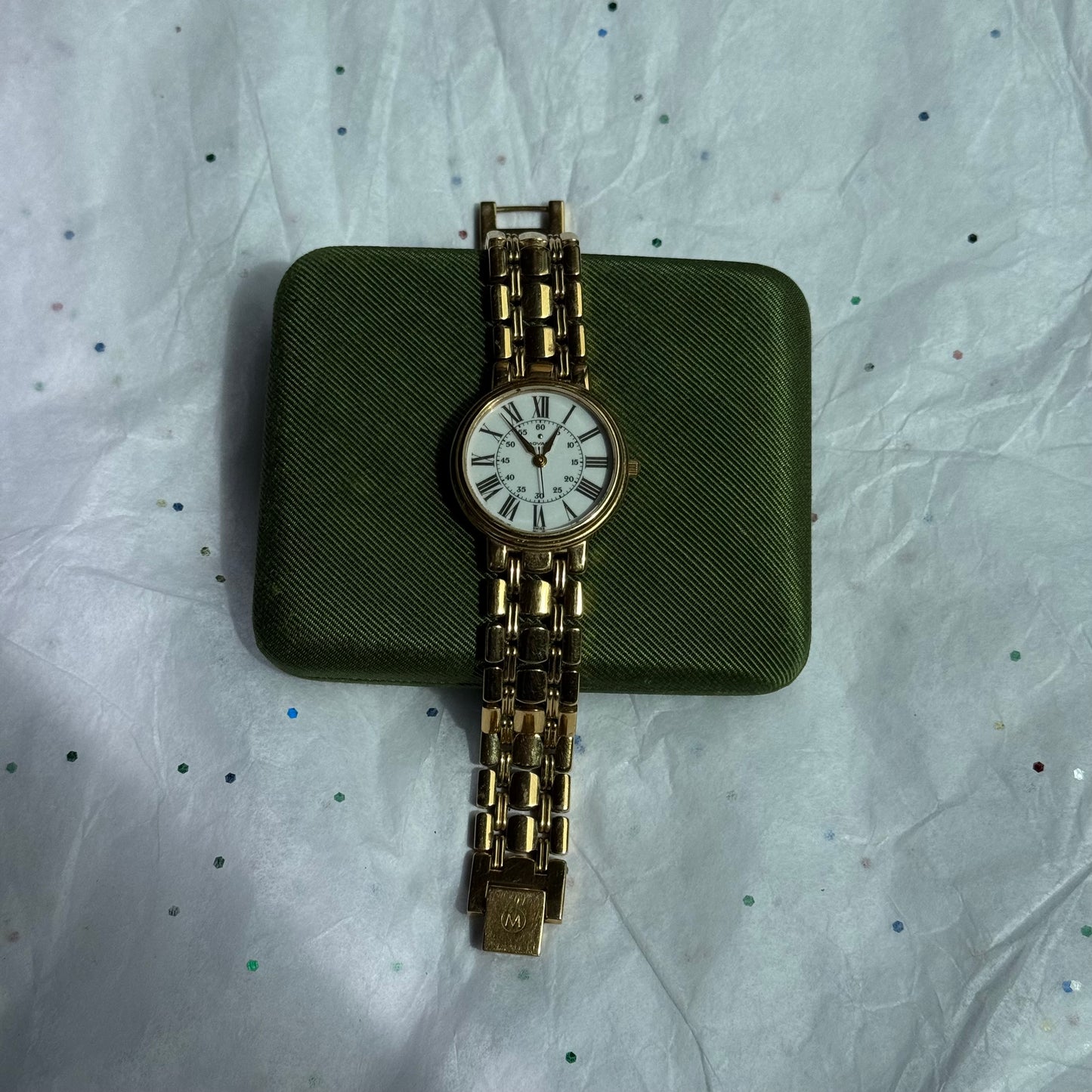 Vintage Authentic Movado Running Gold Watch