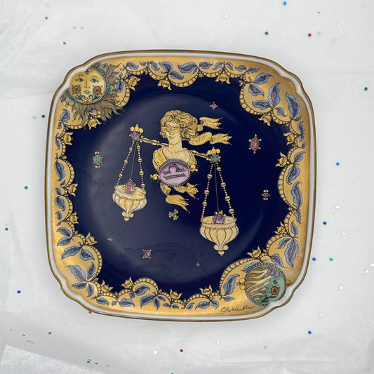 Vintage Hutschenreuther Porcelain Sign of the Zodiac Leo by Ole Winther Dish