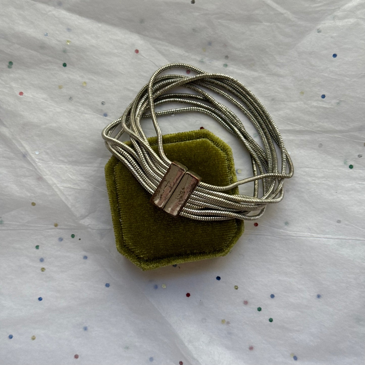 Vintage Layered Silver Bracelet