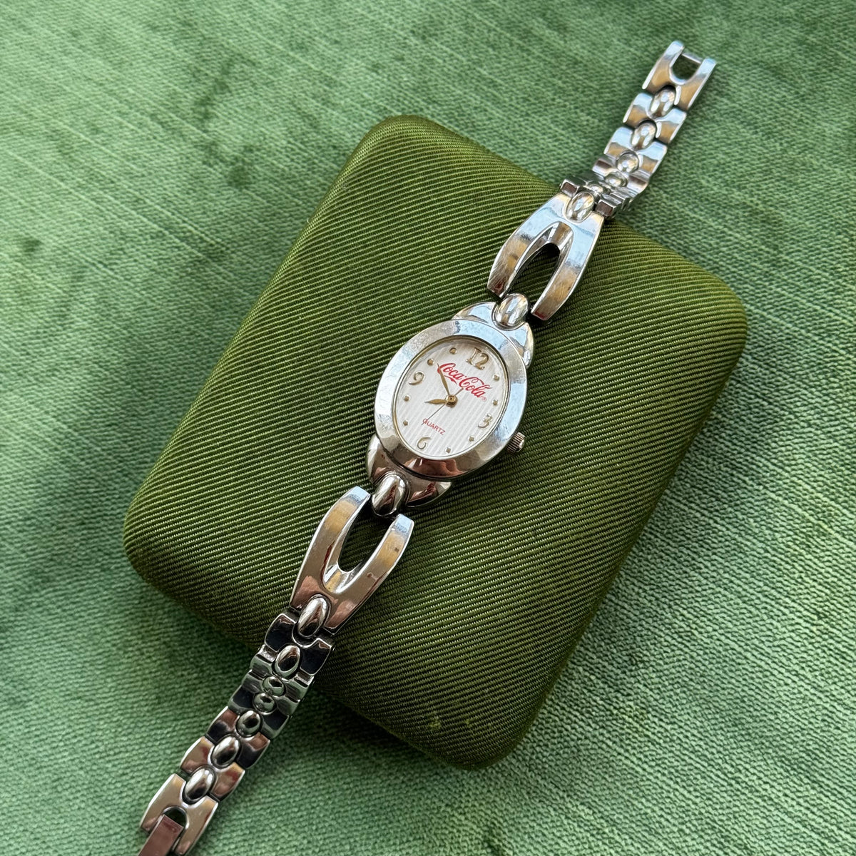 Vintage 2003 Silver Coca Cola Watch