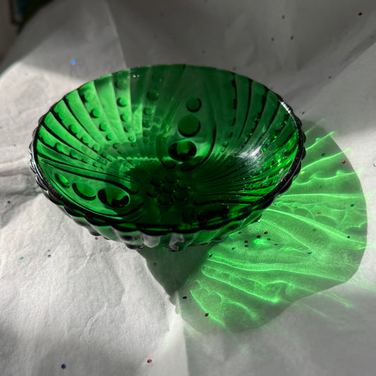 Vintage Green Anchor Hocking Bowl Dish
